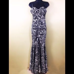Blondie Nite Mermaid black and white  dress sz. 5